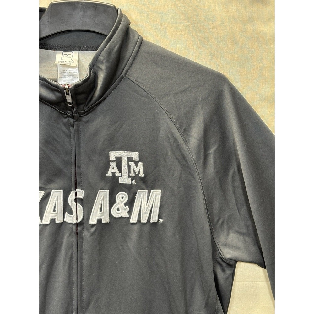Texas‎ A&M Aggies Pro Edge Full Zip Track Jacket Mens L/G Gray - Picture 13 of 14